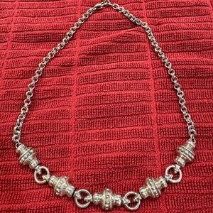 Brighton Silver Beaded Necklace